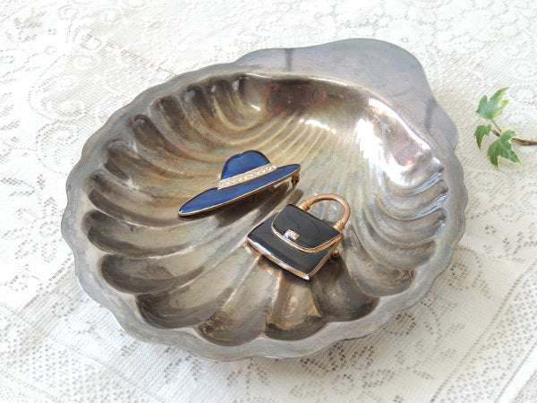 ONEIDA シルバープレート シェル型 ヴィンテージ トレイ ソープディッシュ キャンデイトレイ