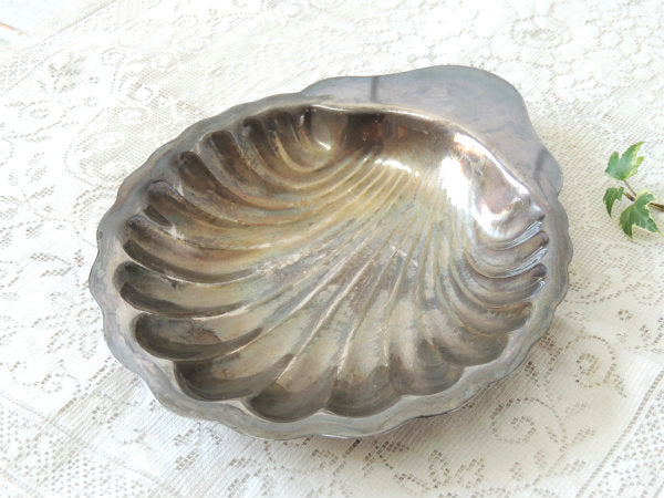 ONEIDA シルバープレート シェル型 ヴィンテージ トレイ ソープディッシュ キャンデイトレイ