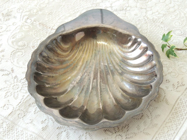 ONEIDA シルバープレート シェル型 ヴィンテージ トレイ ソープディッシュ キャンデイトレイ