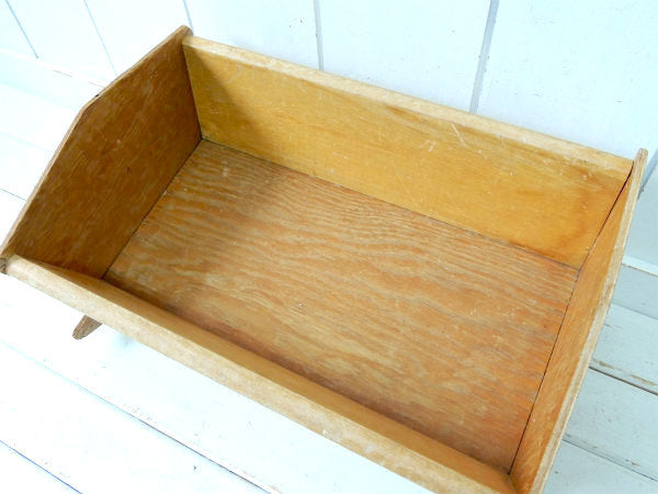 USA 花柄&母子 ハンドペイント 木製 アンティーク ゆりかご ロッキング ベビーベッド バスケットドールベッド