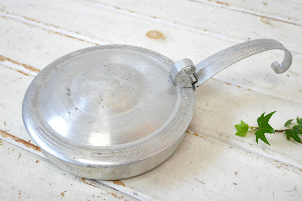 宇宙 惑星 土星  星 スペーシーデザイン 蓋付き ヴィンテージ アルミパン キャンプ アウトドア