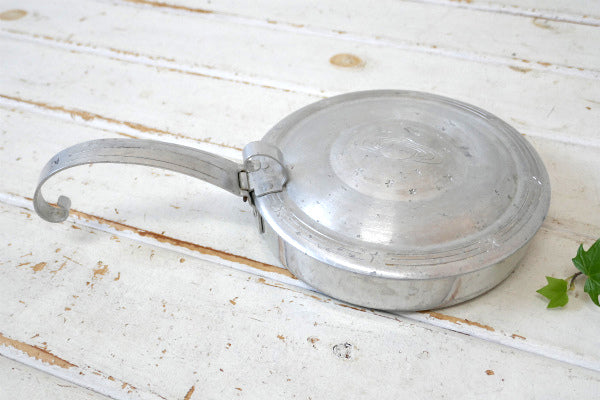 宇宙 惑星 土星  星 スペーシーデザイン 蓋付き ヴィンテージ アルミパン キャンプ アウトドア