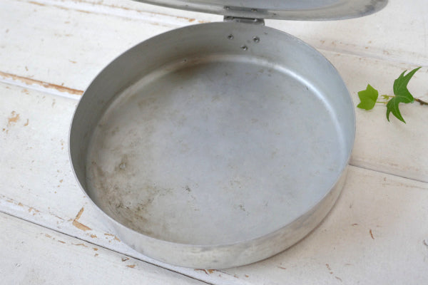 宇宙 惑星 土星  星 スペーシーデザイン 蓋付き ヴィンテージ アルミパン キャンプ アウトドア