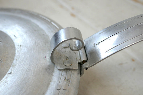 宇宙 惑星 土星  星 スペーシーデザイン 蓋付き ヴィンテージ アルミパン キャンプ アウトドア