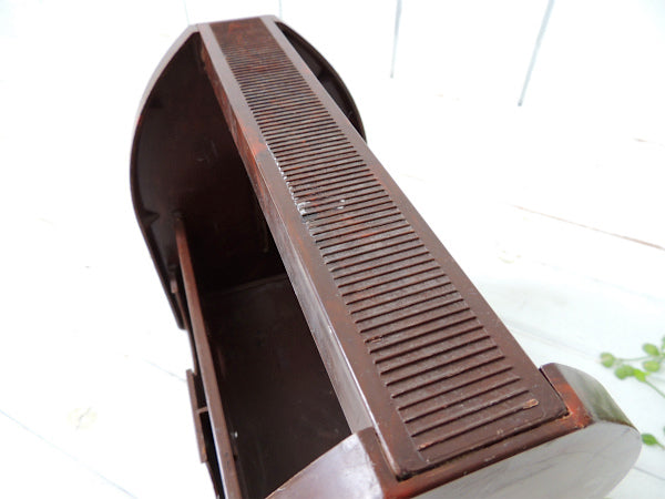 Esquire Footman シューケア USA ヴィンテージ 靴磨きボックス 収納ケース シューシャインボックス