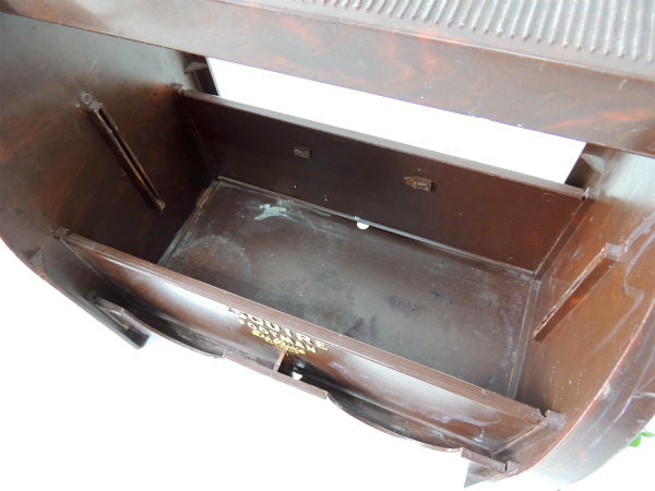 Esquire Footman シューケア USA ヴィンテージ 靴磨きボックス 収納ケース シューシャインボックス