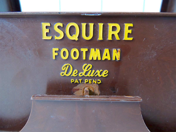 Esquire Footman シューケア USA ヴィンテージ 靴磨きボックス 収納ケース シューシャインボックス