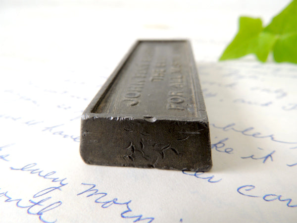 【MARINE WORK】ペーパーウェイト・USA・アンティーク・文鎮・錫製・エンボス