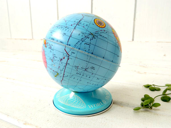 【オハイオアート・OHIO】地球儀・ヴィンテージ・コインバンク・貯金箱・USA