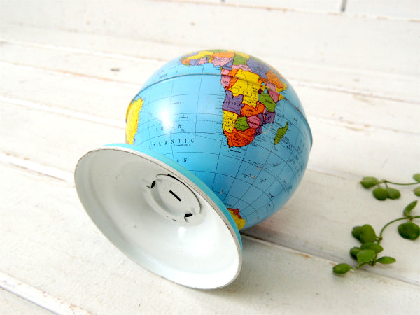 【オハイオアート・OHIO】地球儀・ヴィンテージ・コインバンク・貯金箱・USA