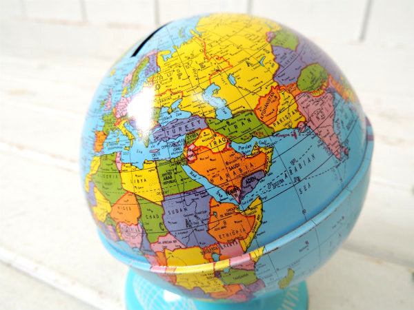 【オハイオアート・OHIO】地球儀・ヴィンテージ・コインバンク・貯金箱・USA