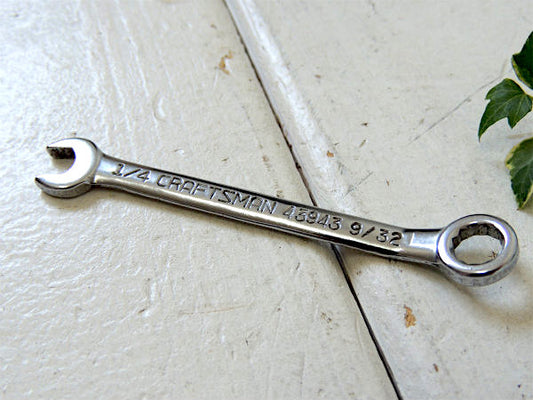 クラフトマン・1/4・9/32 ヴィンテージ・コンビネーションレンチ・USA・工業系