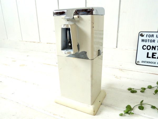 【ICE-O-MAT/キッチン雑貨】USA・ホワイト・手動式・ヴィンテージ・アイスクラッシャー