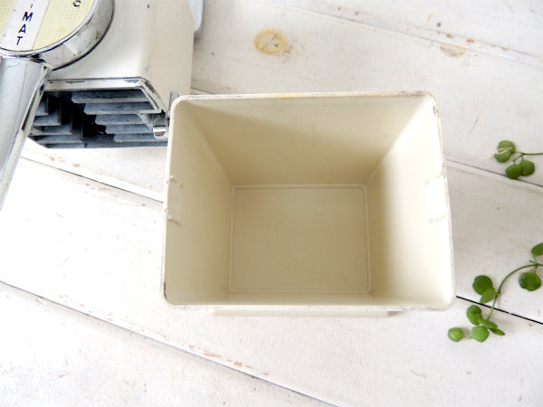 【ICE-O-MAT/キッチン雑貨】USA・ホワイト・手動式・ヴィンテージ・アイスクラッシャー