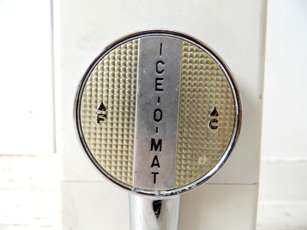 【ICE-O-MAT/キッチン雑貨】USA・ホワイト・手動式・ヴィンテージ・アイスクラッシャー