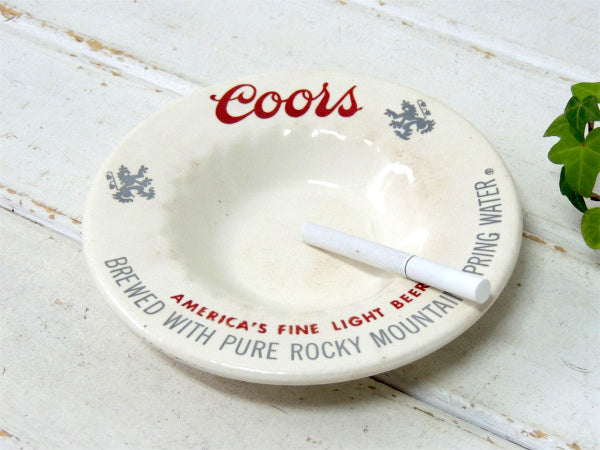 【Coors・クアーズ】ビール・ヴィンテージ・陶器製・灰皿・アシュトレイ/アドバタイジング