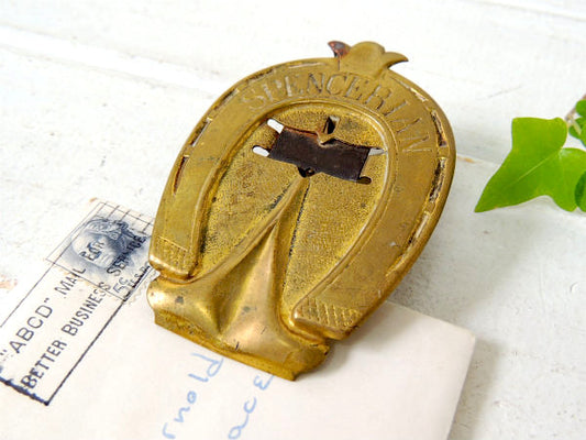 SPENCERIAN 馬の蹄鉄 真鍮製 1900〜 アンティーク クリップ ペーパークリップ ステーショナリー USA