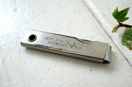 カリフォルニア ポケットナイフ ビンテージ キーホルダー マネークリップ ドライバー 栓抜き USA