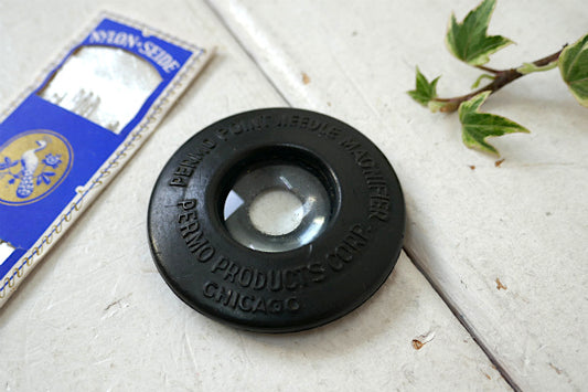 PERMO シカゴ レコード 針 蓄音機 ジュークボックス アンティーク ルーペ 虫眼鏡 USA