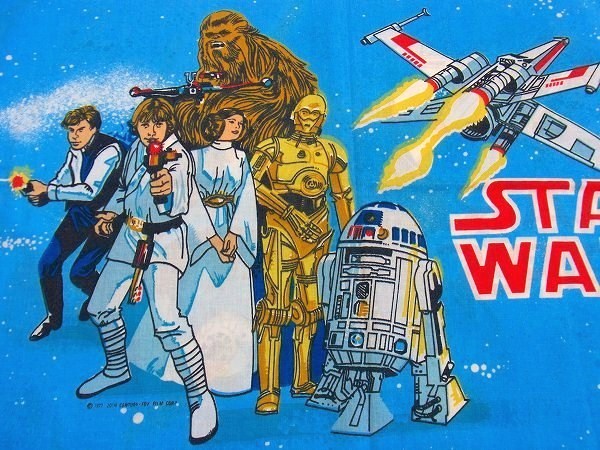 【スターウォーズ】STAR WARS・70'sヴィンテージ・ピロケース/枕カバー USA