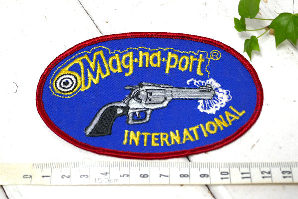 マグナポート 銃 ピストル ガン&ライフル カスタム ビンテージ・刺繍 ワッペン USA