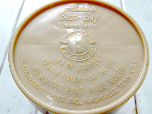 【1960~1970y】アラジン・Aladdinサーモス・ヴィンテージ・魔法瓶・チェック柄