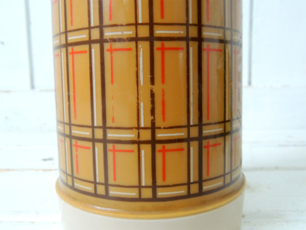 【1960~1970y】アラジン・Aladdinサーモス・ヴィンテージ・魔法瓶・チェック柄