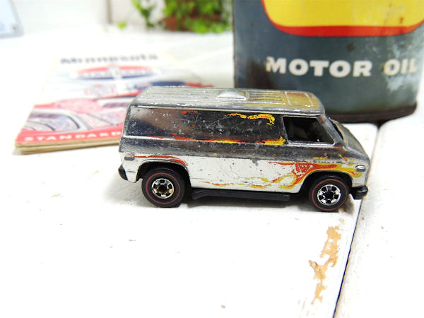 【VAN・レッドライン】ホットウィール・マテル・ヴィンテージ・ミニカー・アメ車