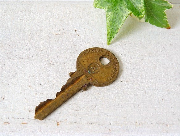 JECO CANDA 真鍮製 アンティーク キー トロント 鍵 古鍵 キーホルダー