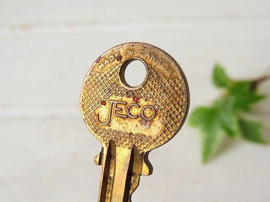JECO CANDA 真鍮製 アンティーク キー トロント 鍵 古鍵 キーホルダー