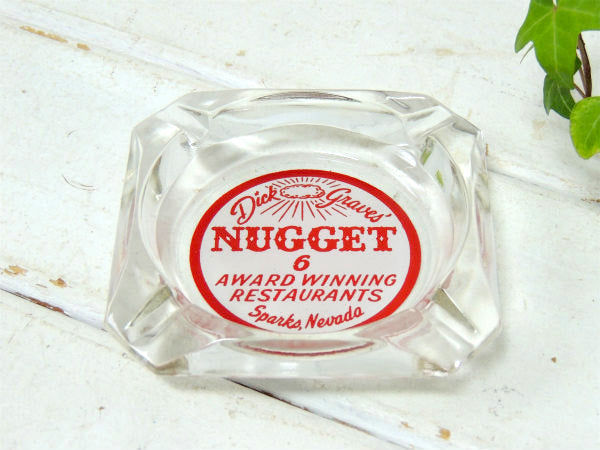 【NUGGET・ネバダ州】カジノ&ホテル・ヴィンテージ・アドバタイジング・灰皿・ミッドセンチュリー