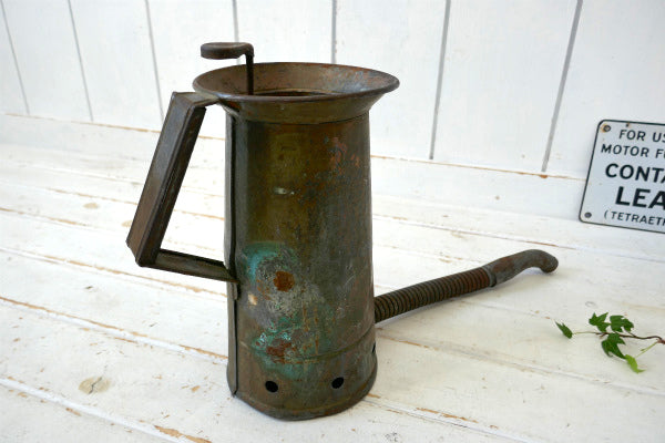 Brookins メタル 50s ビンテージ オイルジョッキ オイル差し ジャグ オイル缶 ガレージ USA