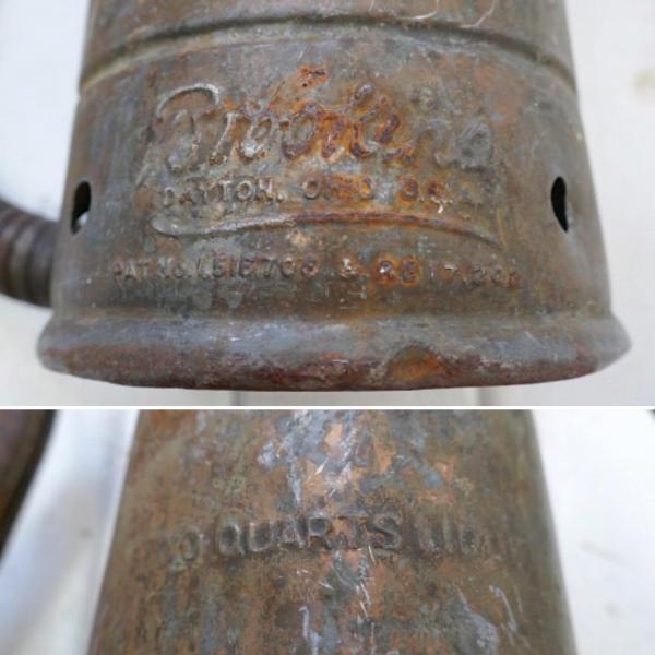Brookins メタル 50s ビンテージ オイルジョッキ オイル差し ジャグ オイル缶 ガレージ USA