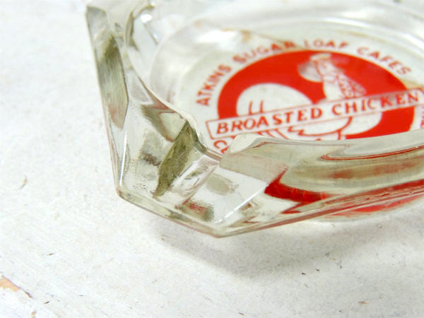 【ユタ州・シュガーラファカフェ】ガラス製・ヴィンテージ・アドバタイジング・灰皿・アシュトレイ