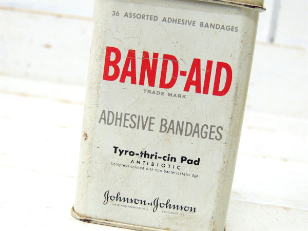 【ジョンソン&ジョンソン】1960's~バンドエイド・小さなヴィンテージ・ティン缶/ブリキ缶 USA