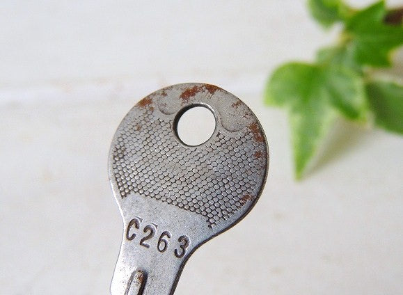 【CYLINDER/LOCK/C263】ビンテージ・鍵・キー・USA・シリンダー