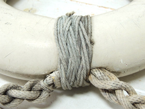 【マリン】編み込みロープ・ヴィンテージ・浮き輪・ライフブイ・救命ブイ USA・船舶