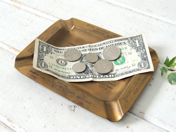 【Carpenters Hall】真鍮製・ヴィンテージ・灰皿・アシュトレイ・マネートレイ  USA