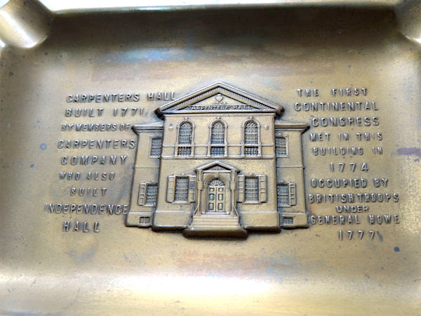 【Carpenters Hall】真鍮製・ヴィンテージ・灰皿・アシュトレイ・マネートレイ  USA