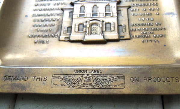 【Carpenters Hall】真鍮製・ヴィンテージ・灰皿・アシュトレイ・マネートレイ  USA