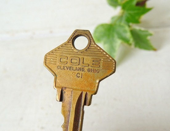 【COLE/OHIO】オハイオ・真鍮製・鍵・ビンテージ・キー・USA