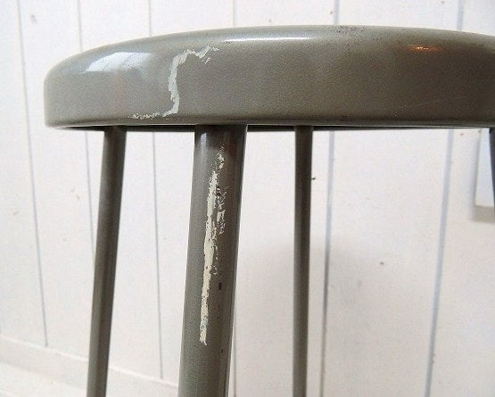 【MAYLINE】工業系・ヴィンテージ・ラウンドスツール/チェア/ガレージスツール USA