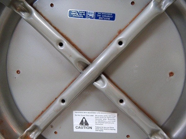 【MAYLINE】工業系・ヴィンテージ・ラウンドスツール/チェア/ガレージスツール USA