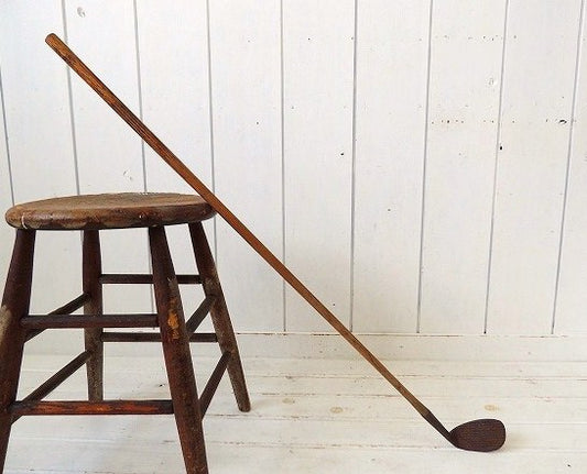 SPALDING PITHER 木製 シャフト・鉄・アンティーク・ゴルフ クラブ・アイアン