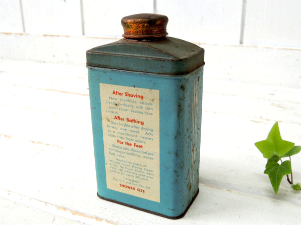 Williams ブリキ・アンティーク・シェービング用・TIN缶・パウダーケース BARBER 髭