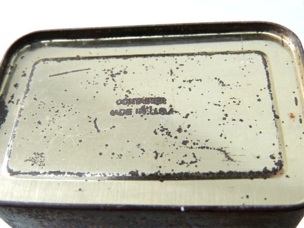 Williams ブリキ・アンティーク・シェービング用・TIN缶・パウダーケース BARBER 髭