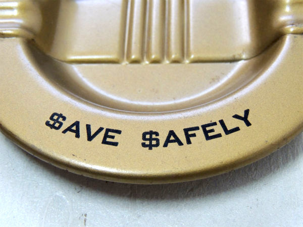 $・THE JAMES OIL オイルカンパニー・ティン製・ビンテージ・灰皿・アドバタイジング US