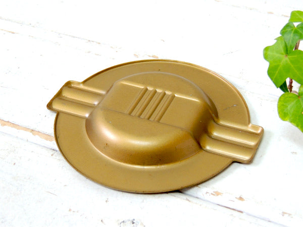 $・THE JAMES OIL オイルカンパニー・ティン製・ビンテージ・灰皿・アドバタイジング US