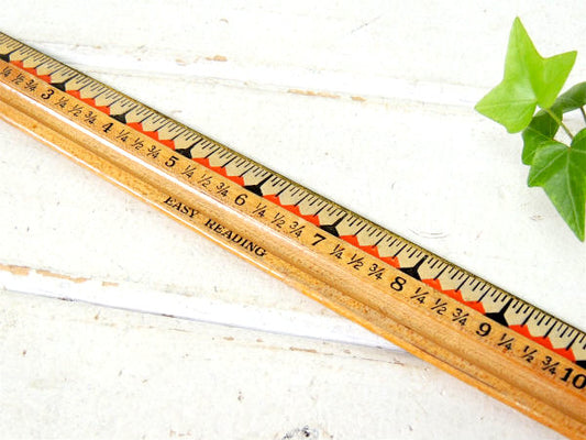 【MADE IN U.S.A.】分度器付き・両面タイプ・木製・ヴィンテージ・定規/ルーラー/物さし