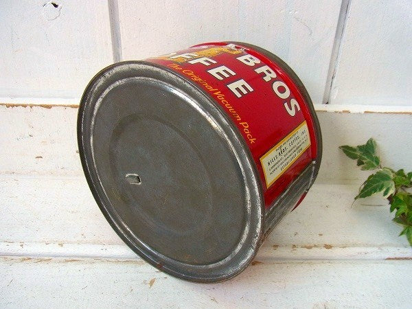 【HILLS BROS】ヒルスコーヒー・ブリキ製・ヴィンテージ・コーヒー缶/ティン缶 USA